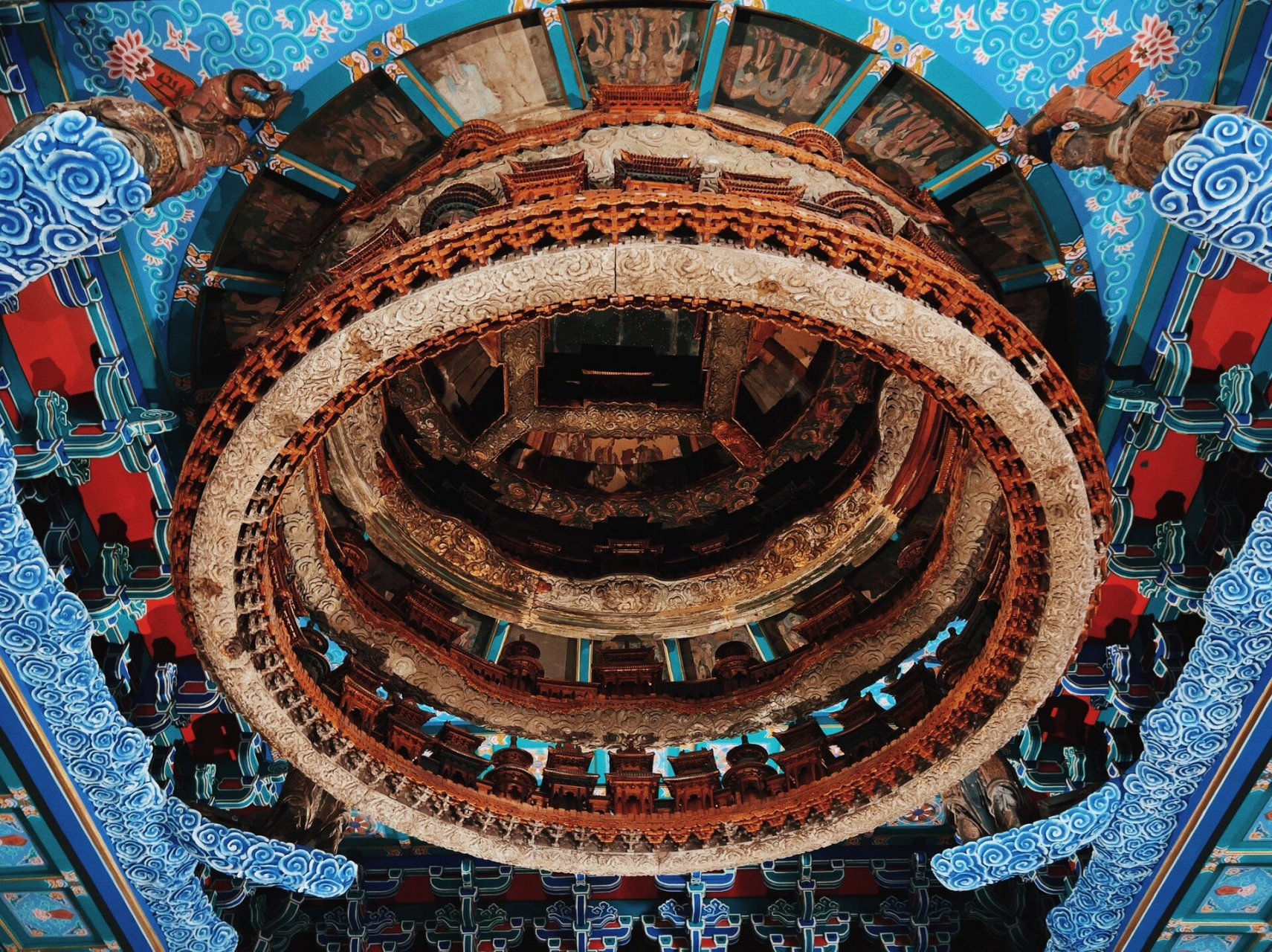 北京先农坛中国古代建筑博物馆隆福寺藻井 隆福寺藻井是国家一级文物