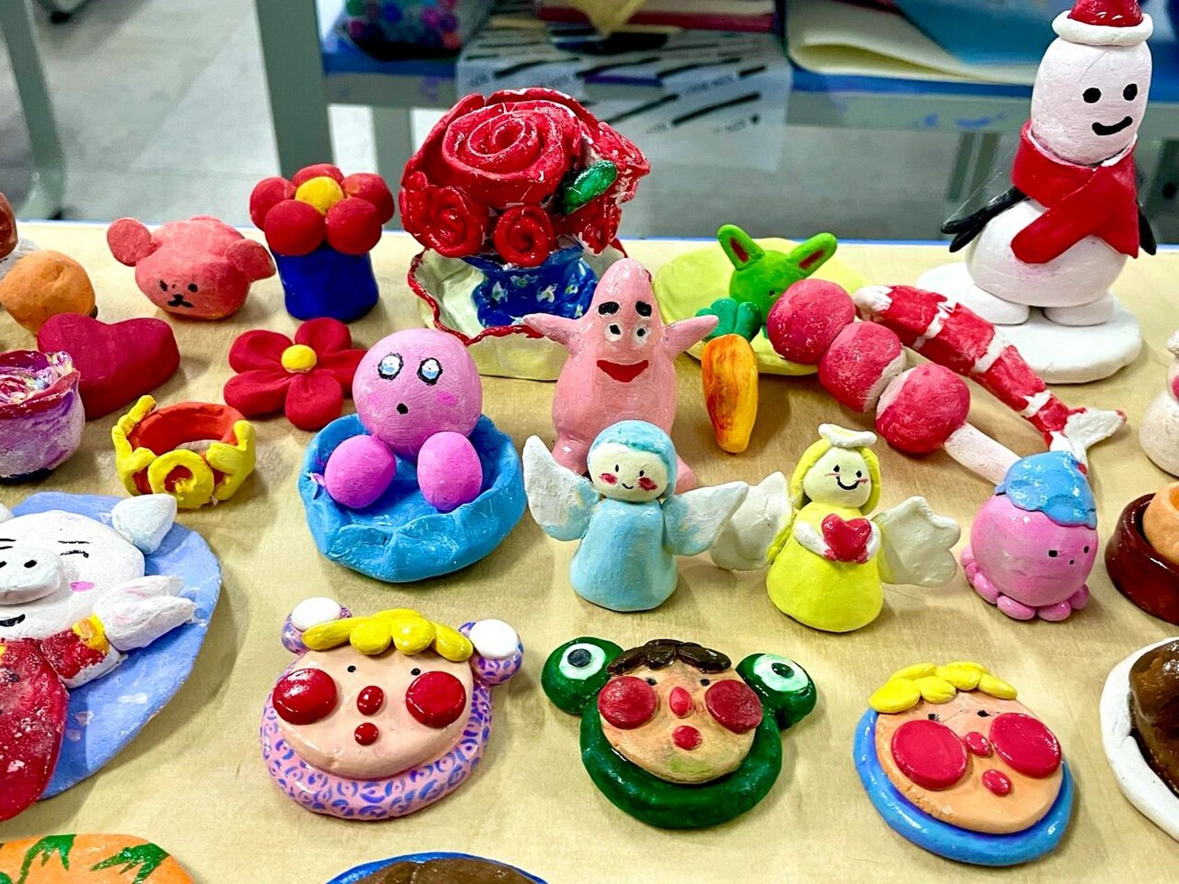 学生手工泥塑作品