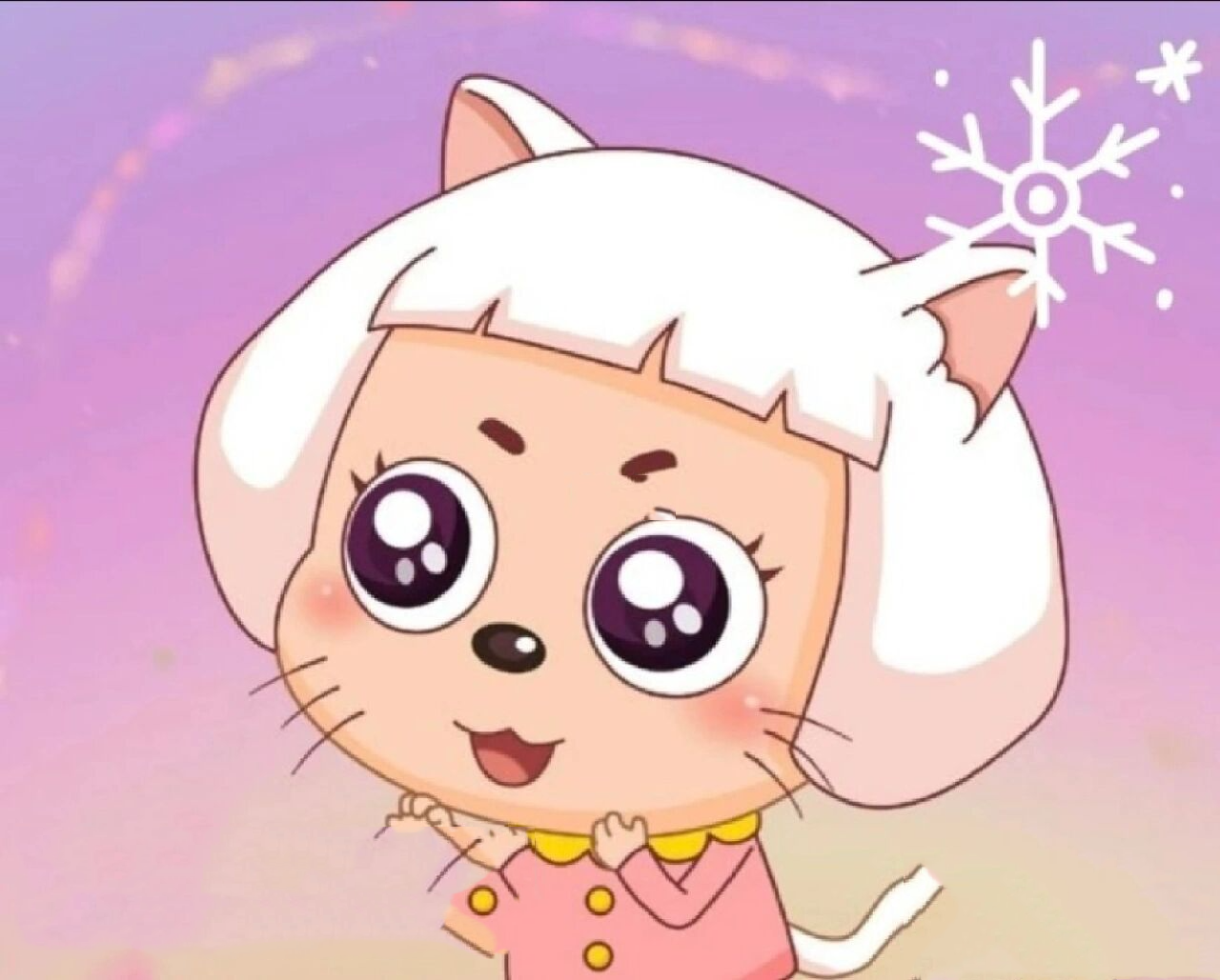 冰冰羊变成猫的样子