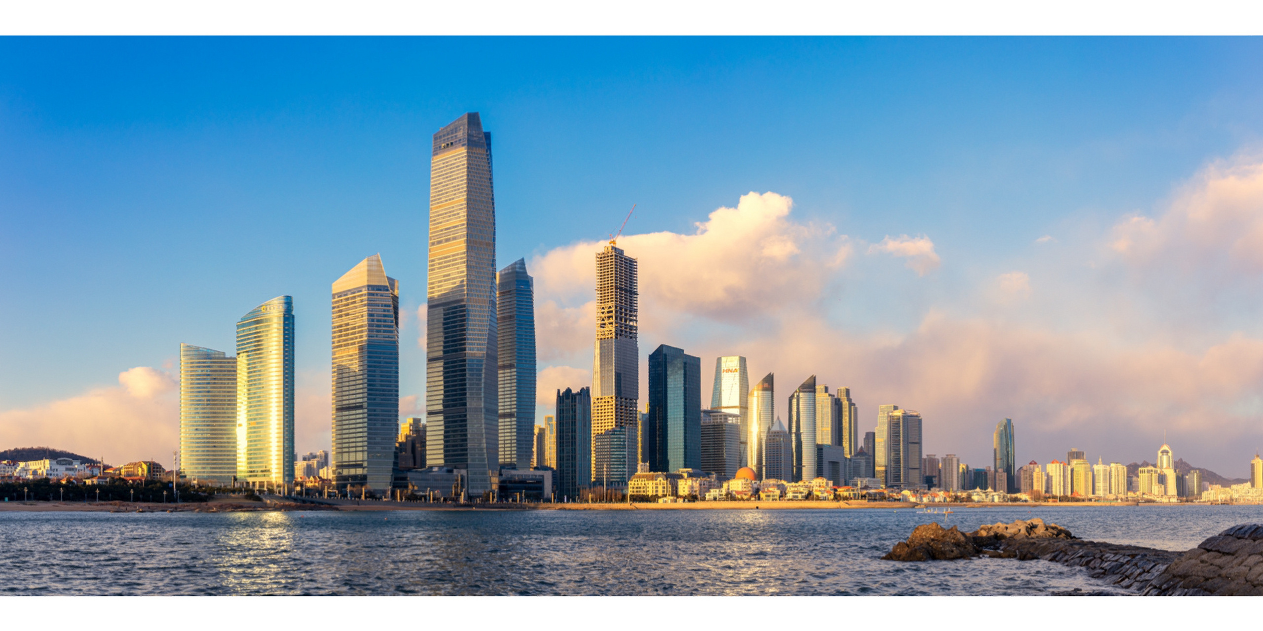 青岛经典机位之一 经典机位之一 青岛第三海水浴场 天气好的时候真的