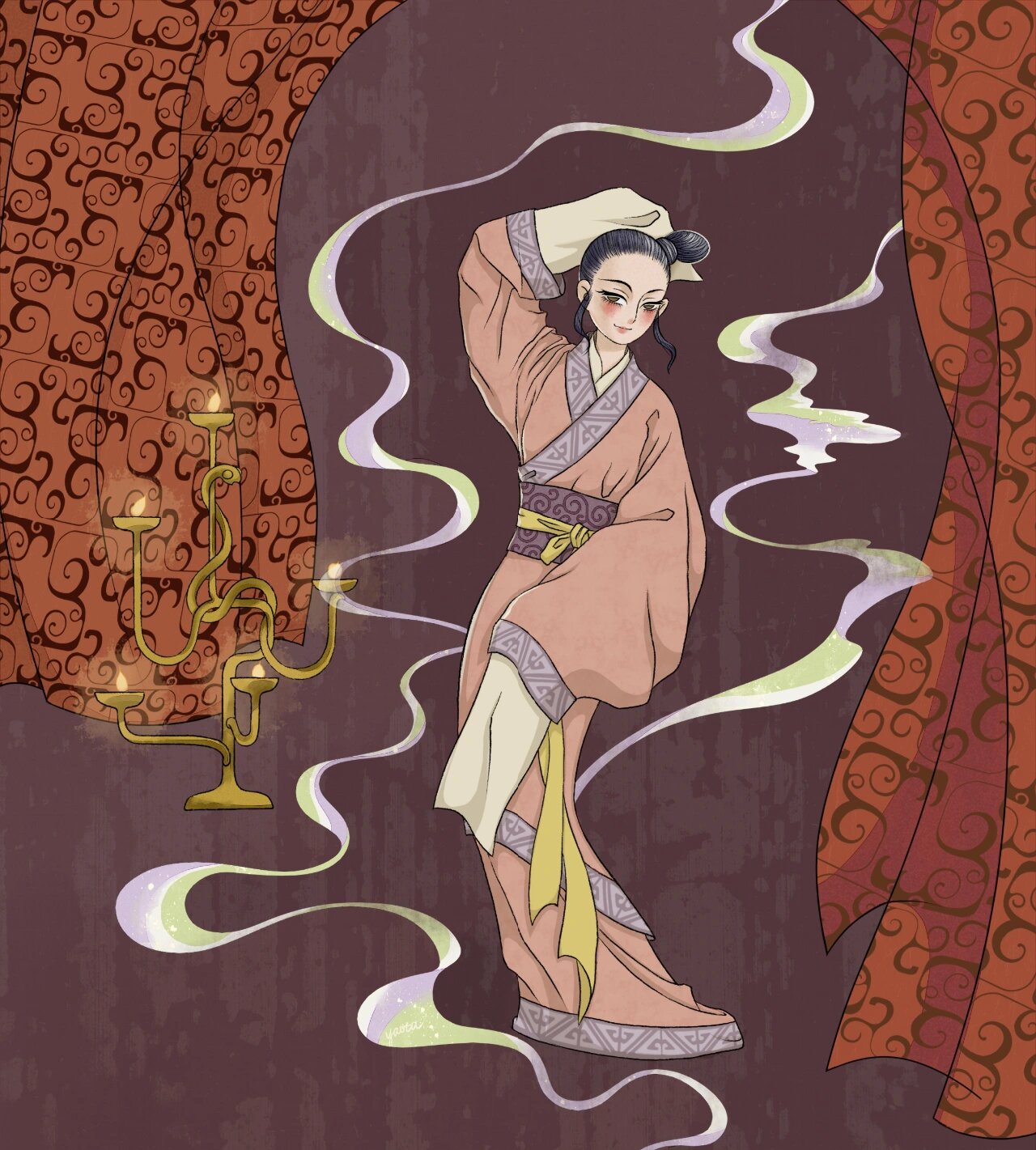 战国舞姬|古风插画