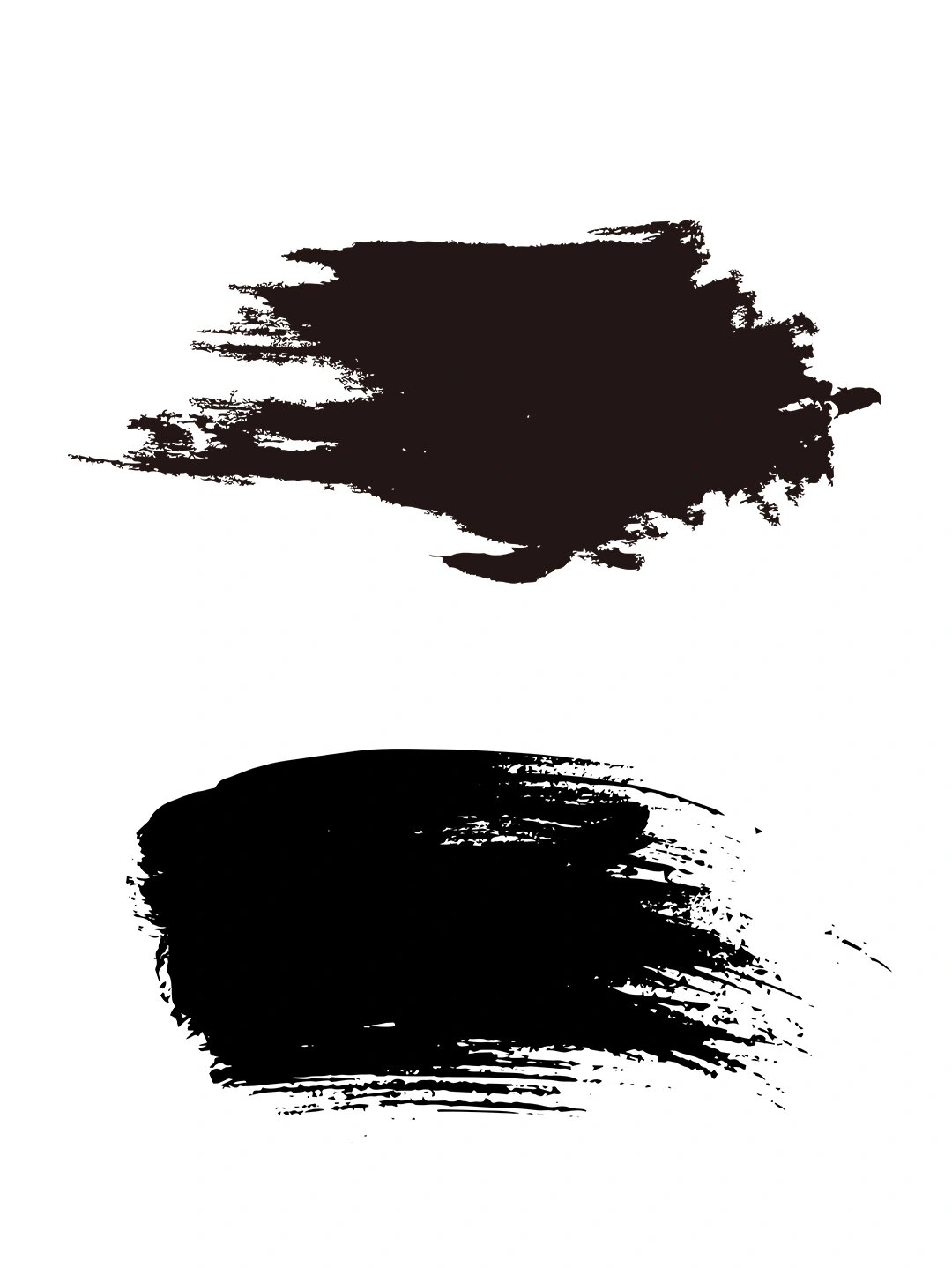 墨迹png免扣元素 🔥今天分享一组毛笔墨迹笔刷素材 🔥古风墨点,悠