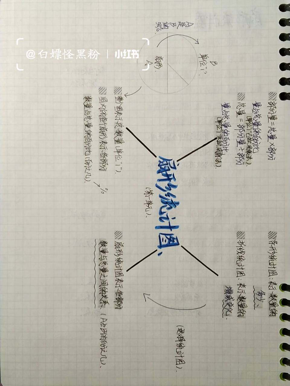 苏教版 六下 数学 第一单元 扇形统计图  思维导图  苏教版