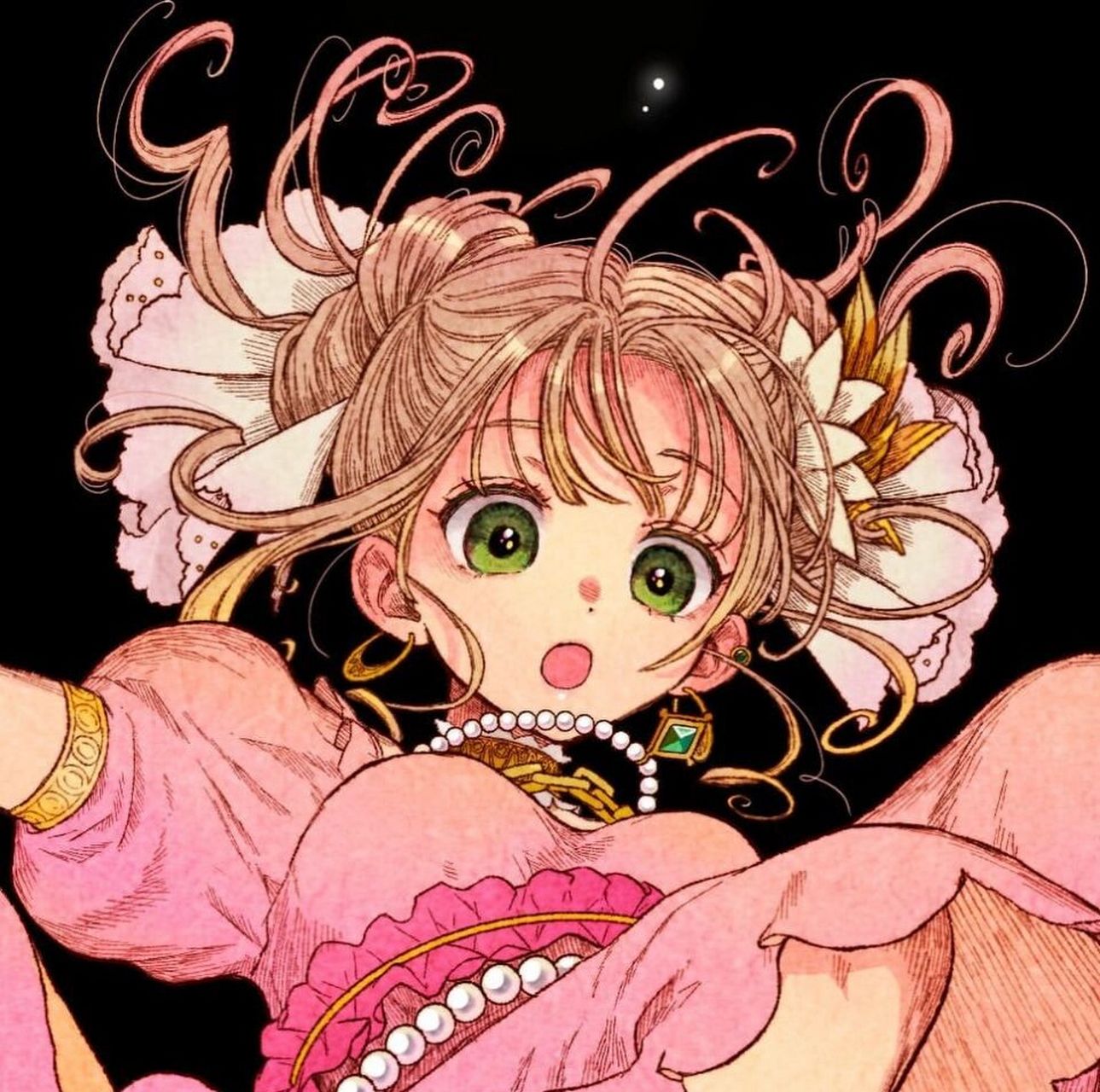 宝藏精灵与少女插画头像78幻想童话世界99 插画欣赏98 与精灵