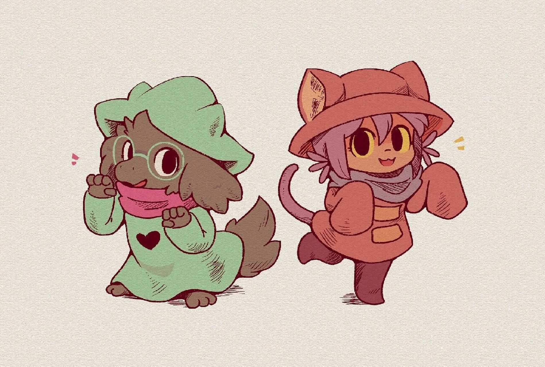 利艾尔斯美图 ralsei,又叫利艾尔斯(男的),看名字就知道和ut的