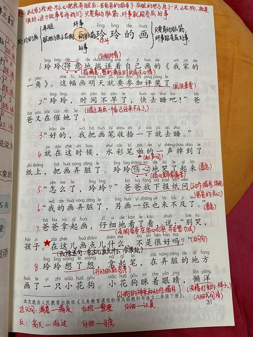 《玲玲的画》 #二年级# #语文# #二年级语文# #小学语文怎么学# #教师