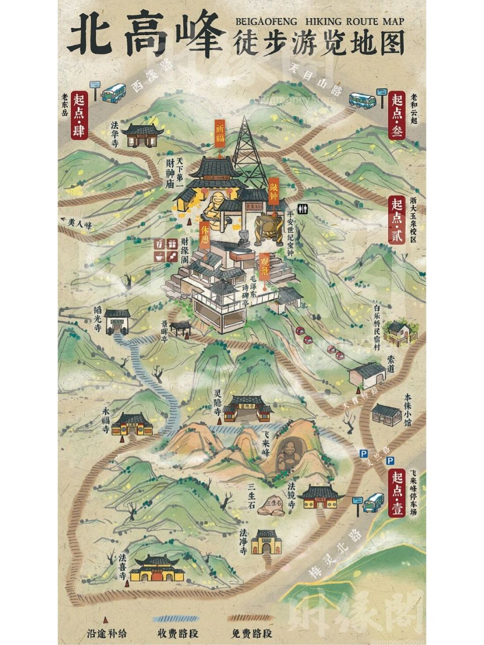 杭州北高峰游览路线! 第一次来北高峰7215玩却不知道该如何准备?