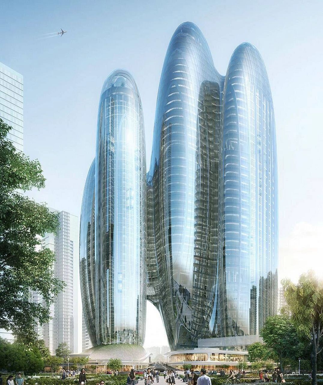 oppo深圳总部大楼——扎哈61哈迪德建筑事务 oppo深圳总部大楼由