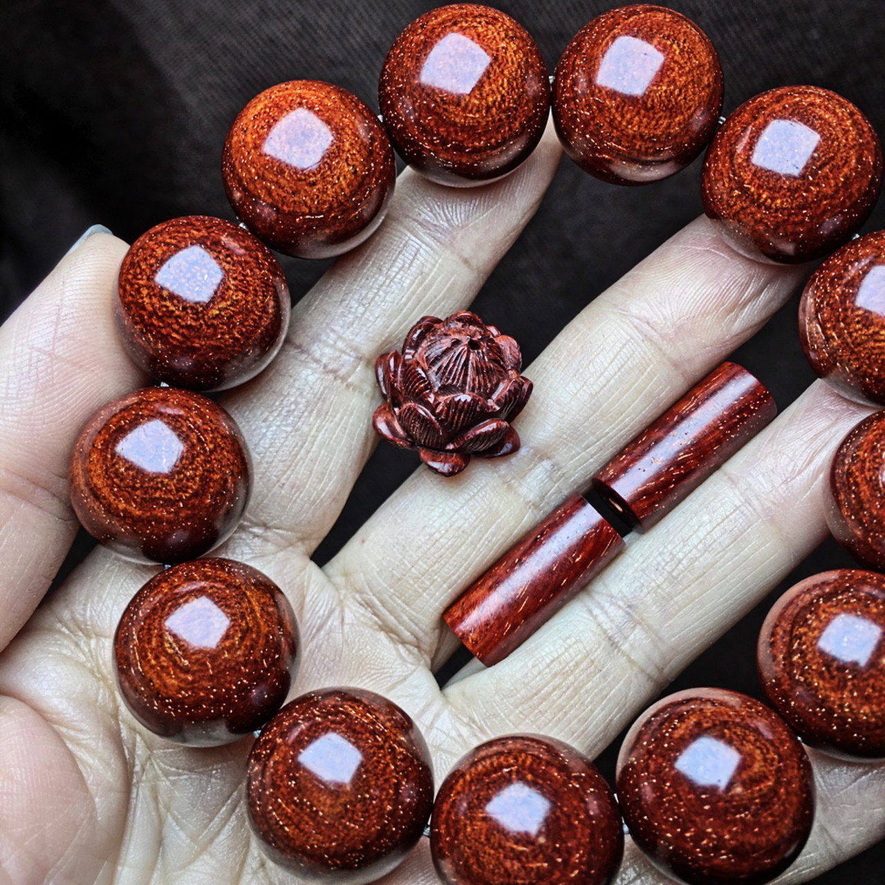 8龙鳞94精品】正宗印度小叶紫檀老料,规格:1.