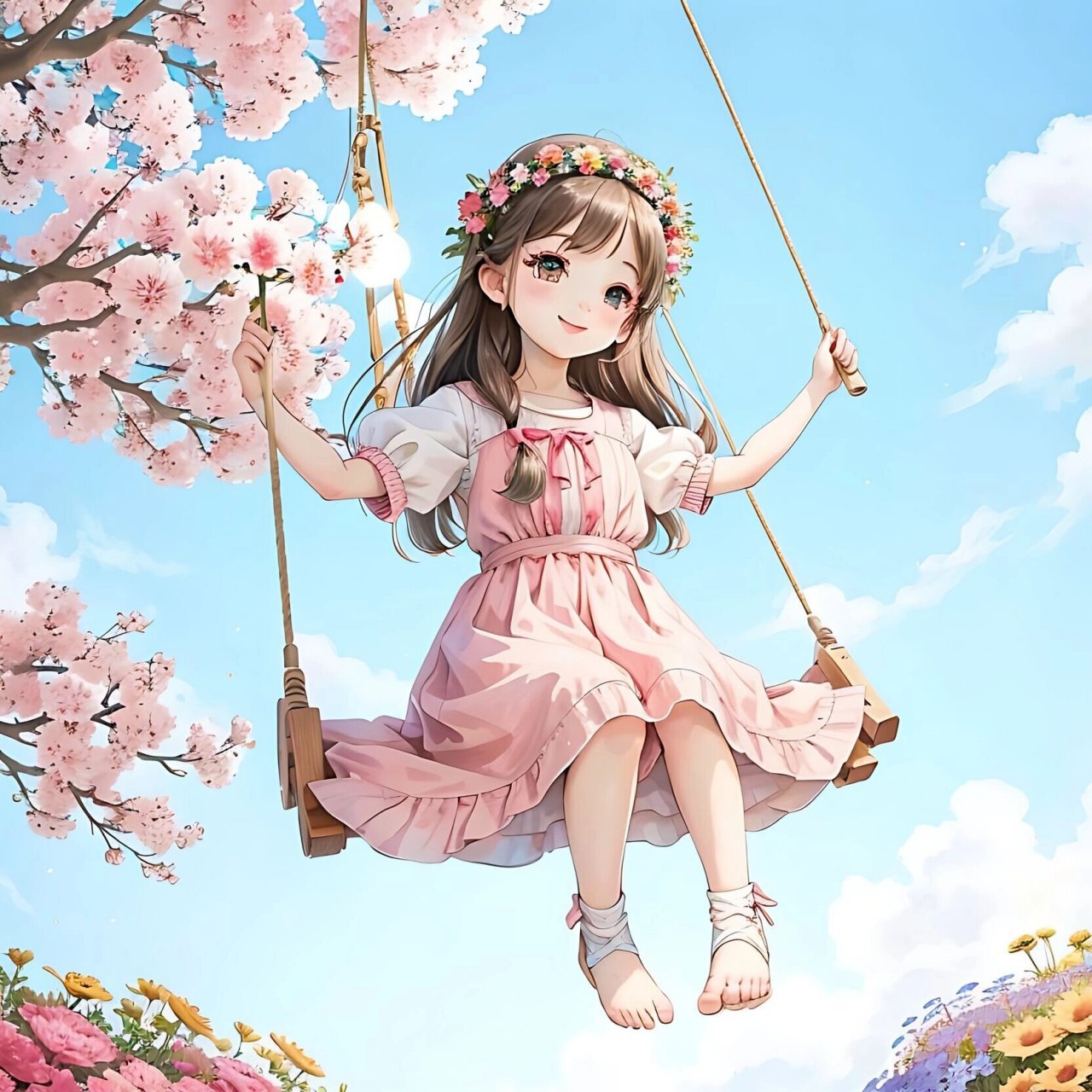 荡秋千的女孩|头像|夏天 95在阳光下,我看着自己的影子,心中充满了