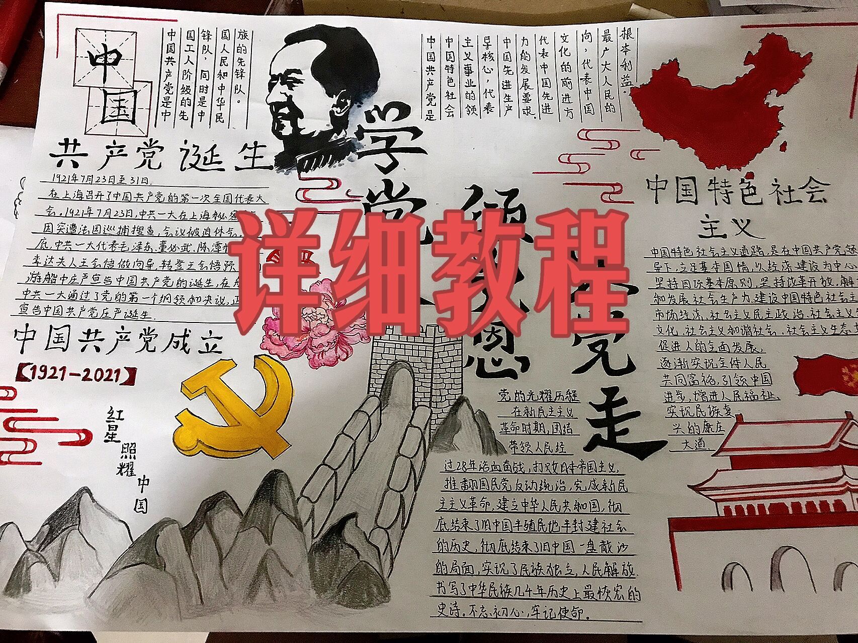 学党史知识小报图片