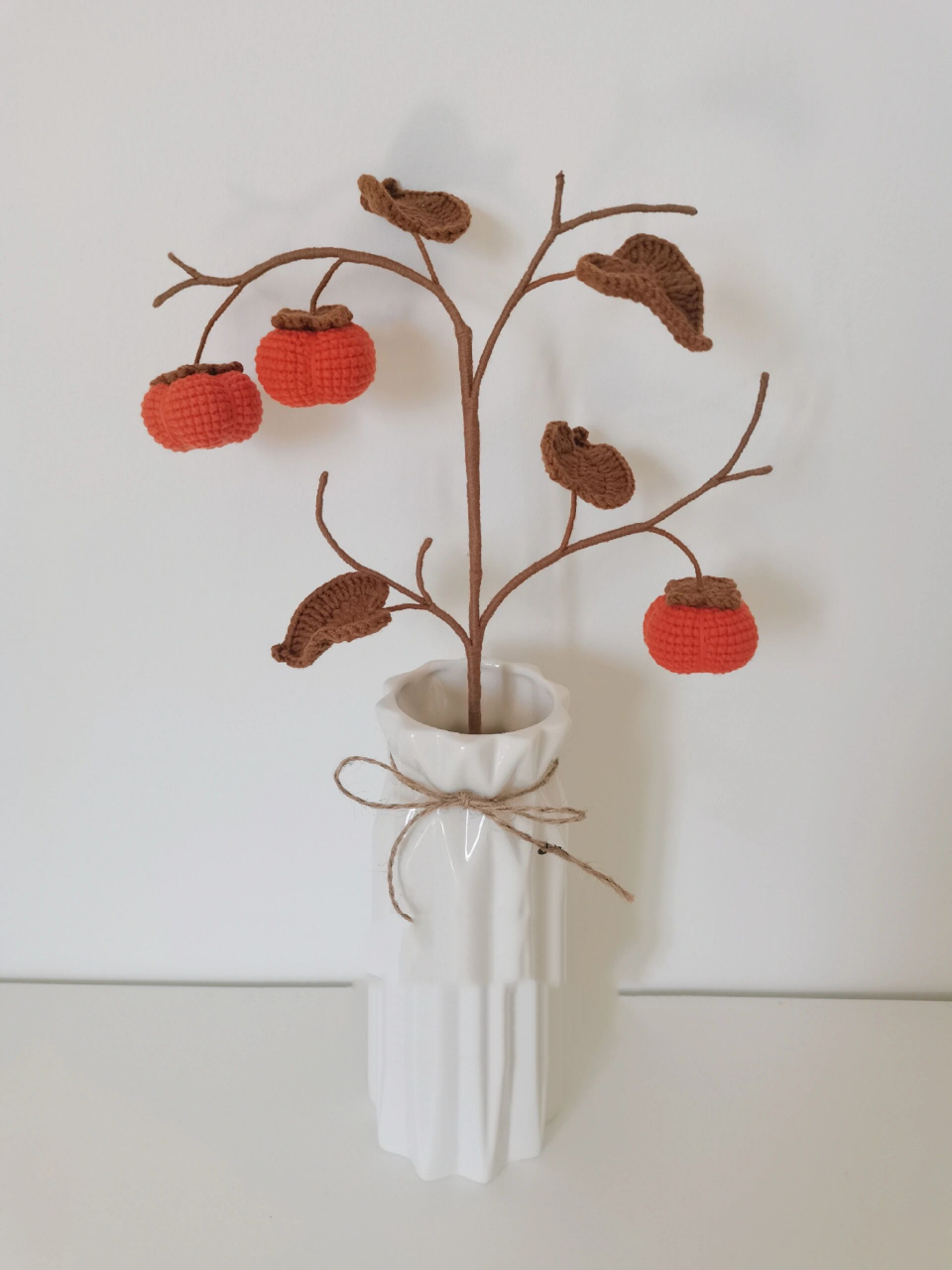 10柿子钩织 永远相信好事即将发生… 祝你,祝我,都柿柿如意叭～ 图解