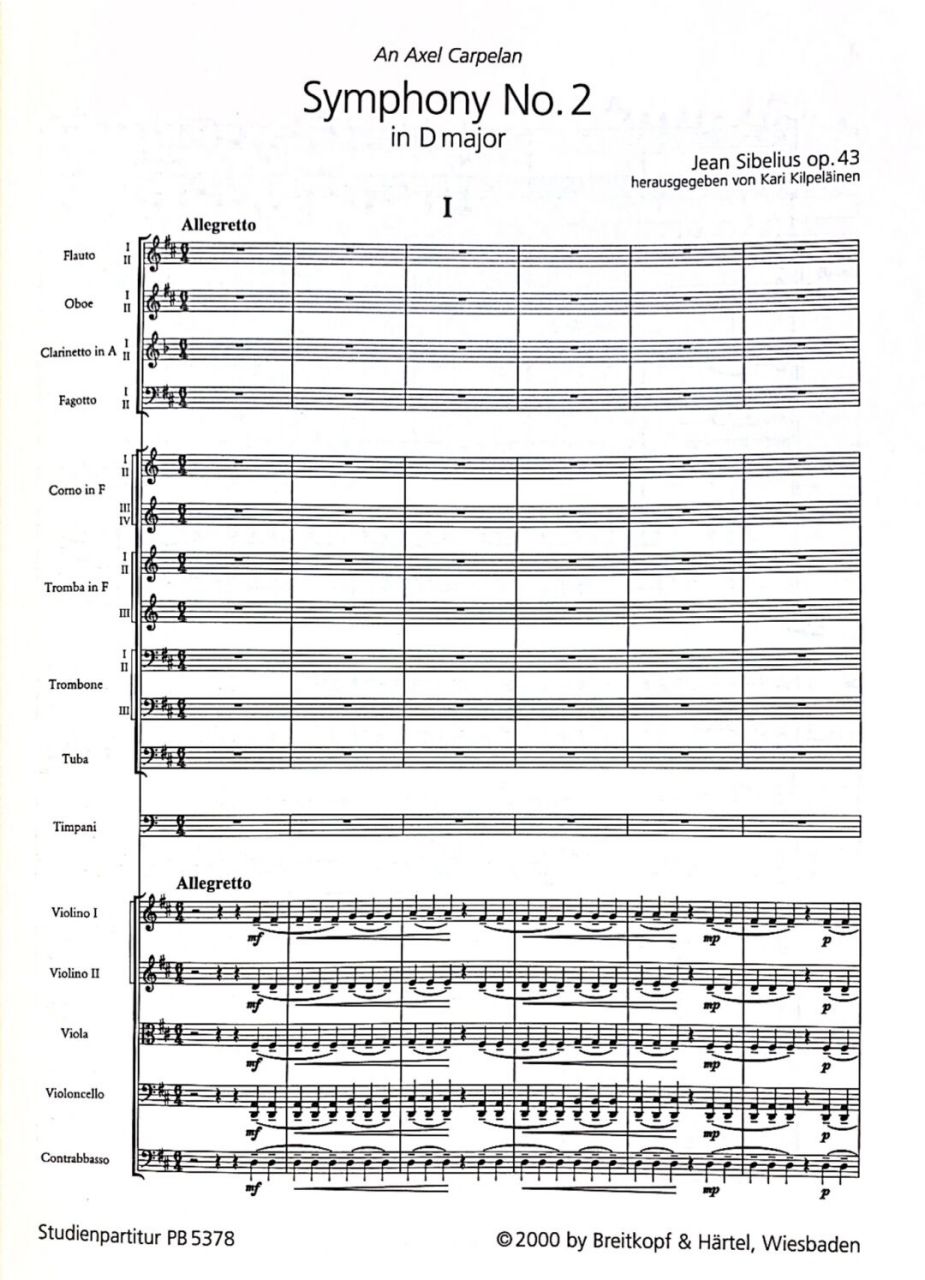 西贝柳斯第二交响曲 第一次听是在剑桥听的swedish philharmonia