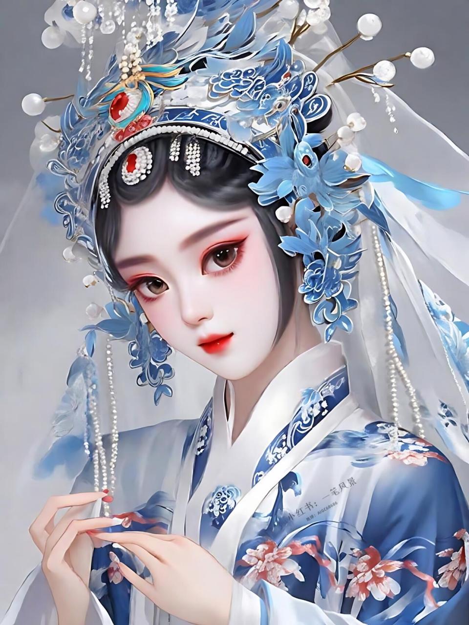 奇域 | 京剧花旦-91 青花瓷之颜 91 94 当青花遇上戏台,每一抹