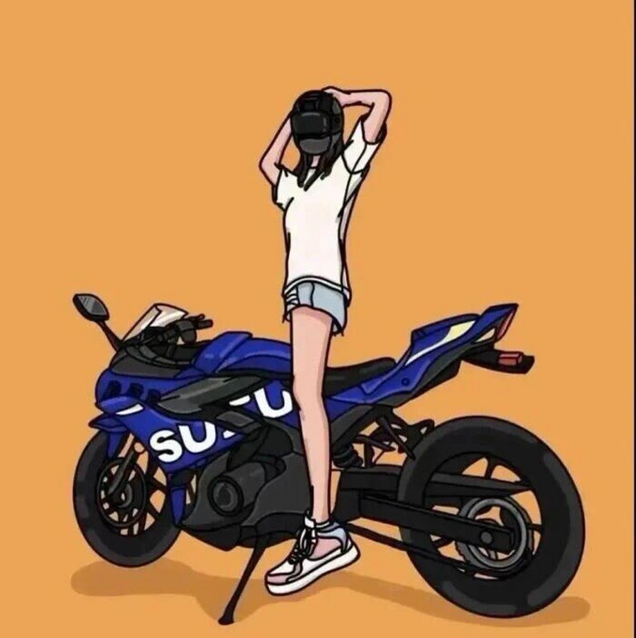 情侣机车头像,酷酷酷    和男朋友一起换头像了