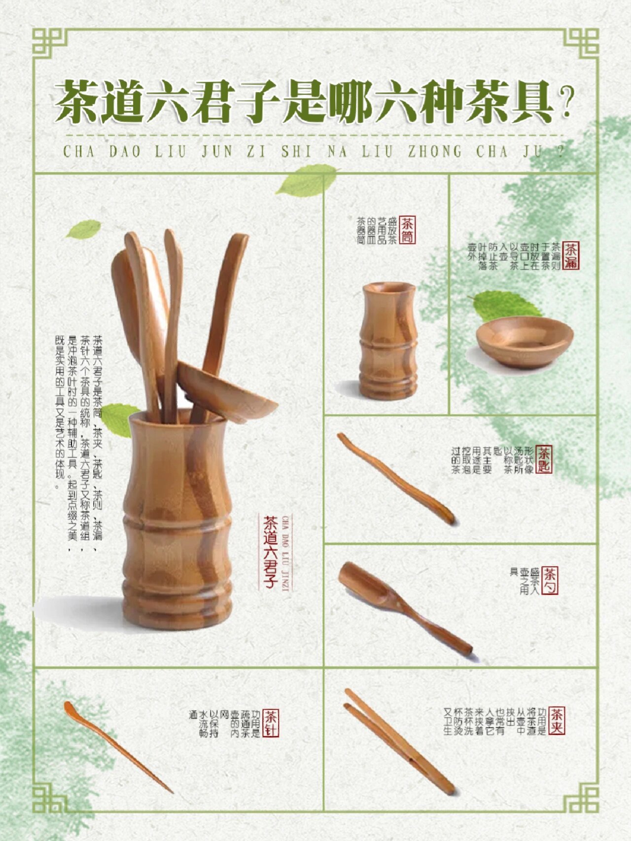 一图看懂|97茶道六君子是哪六种茶具 1.