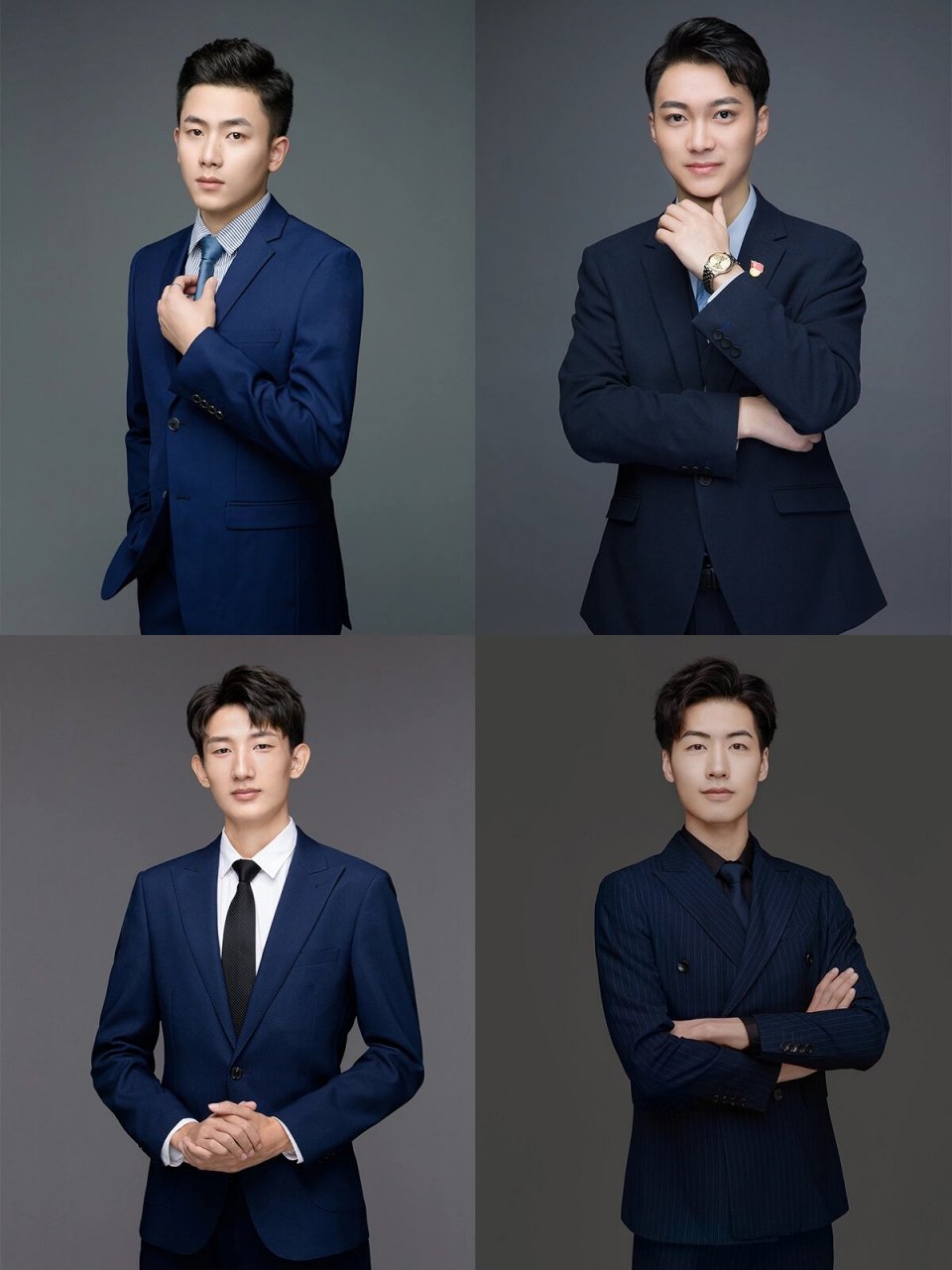 男士形象照|追求质感的职场精英看过来 简约的灰色调 搭配时尚感十足