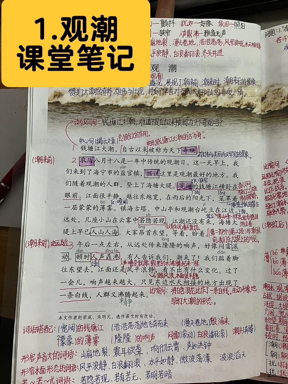 1.观潮课堂笔记#暑假预习