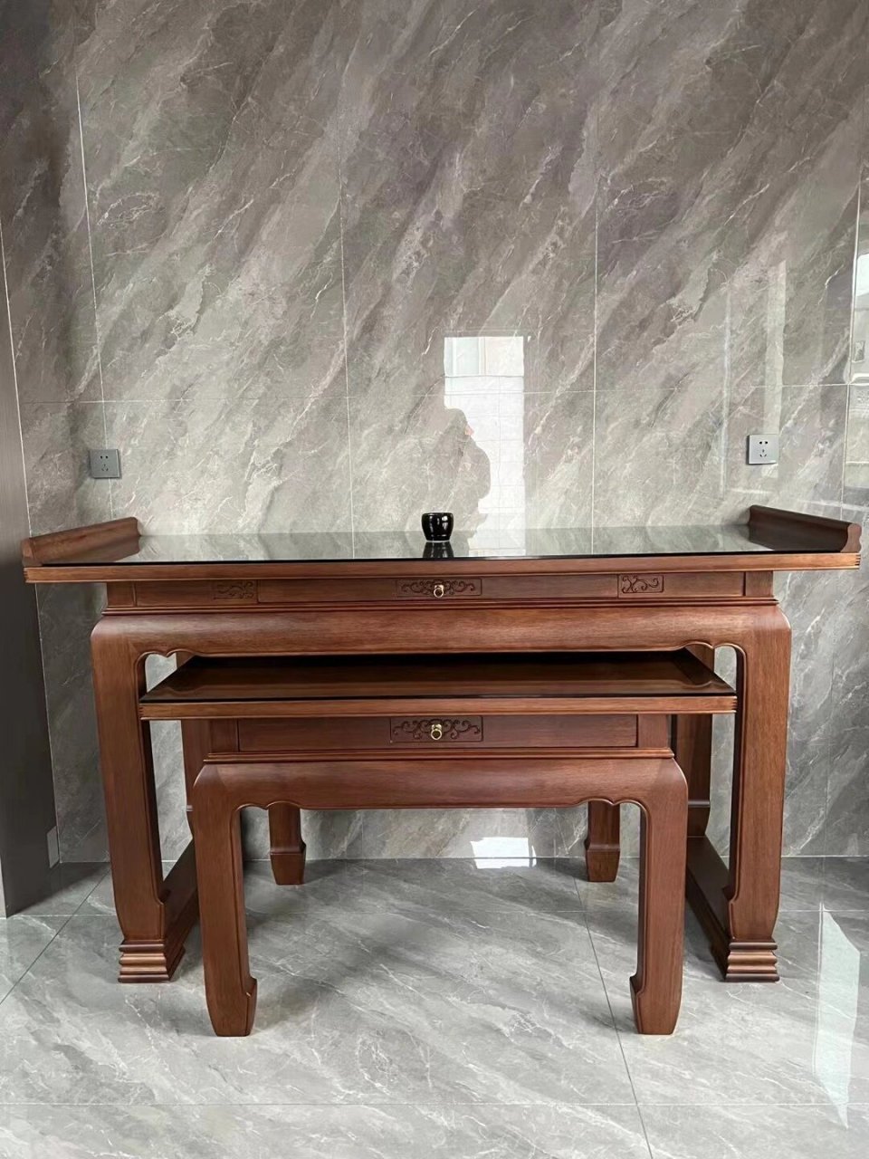 金花梨供桌神台 金花梨供桌明式供台香案佛桌佛台新中式佛龛现代条案