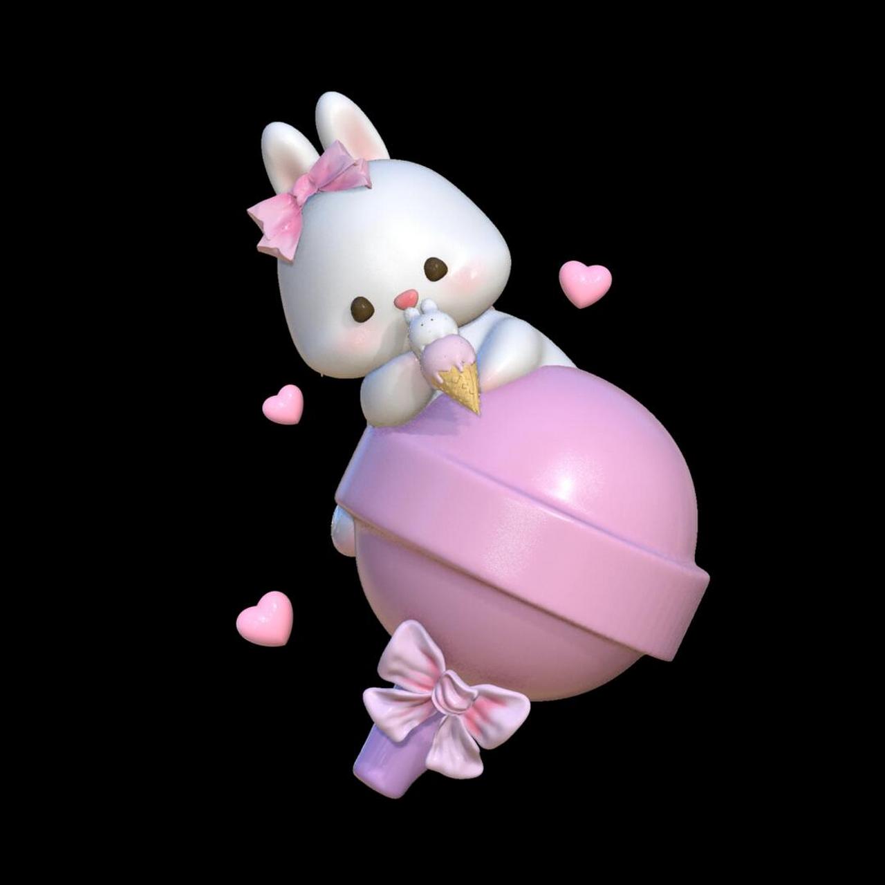 这里是棒棒糖小兔[亲吻] 	 #nomad# #粉色少女心# #nomad建模# #兔子