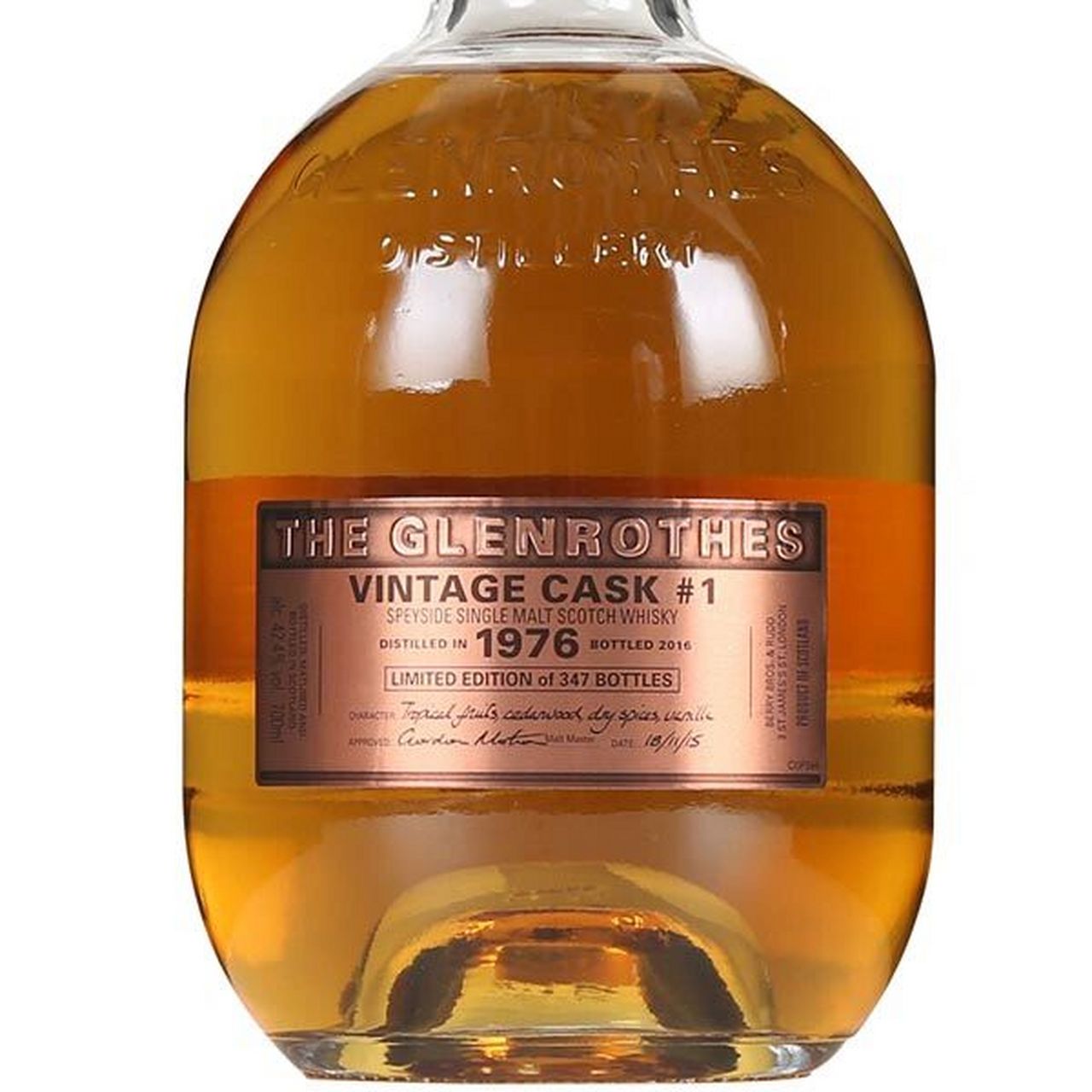 格兰路思1976年单一麦芽苏格兰威士忌 glenrothes vintage 1976