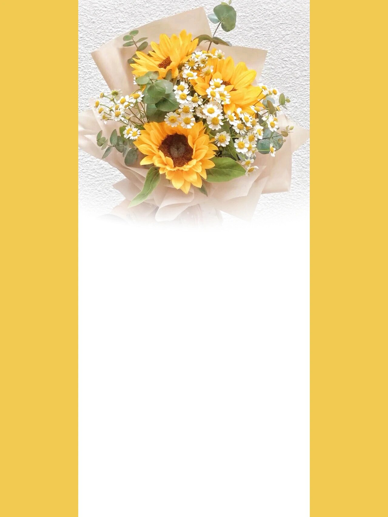 wechat|向日葵渐变背景图(第二十一弹) 向日葵的花