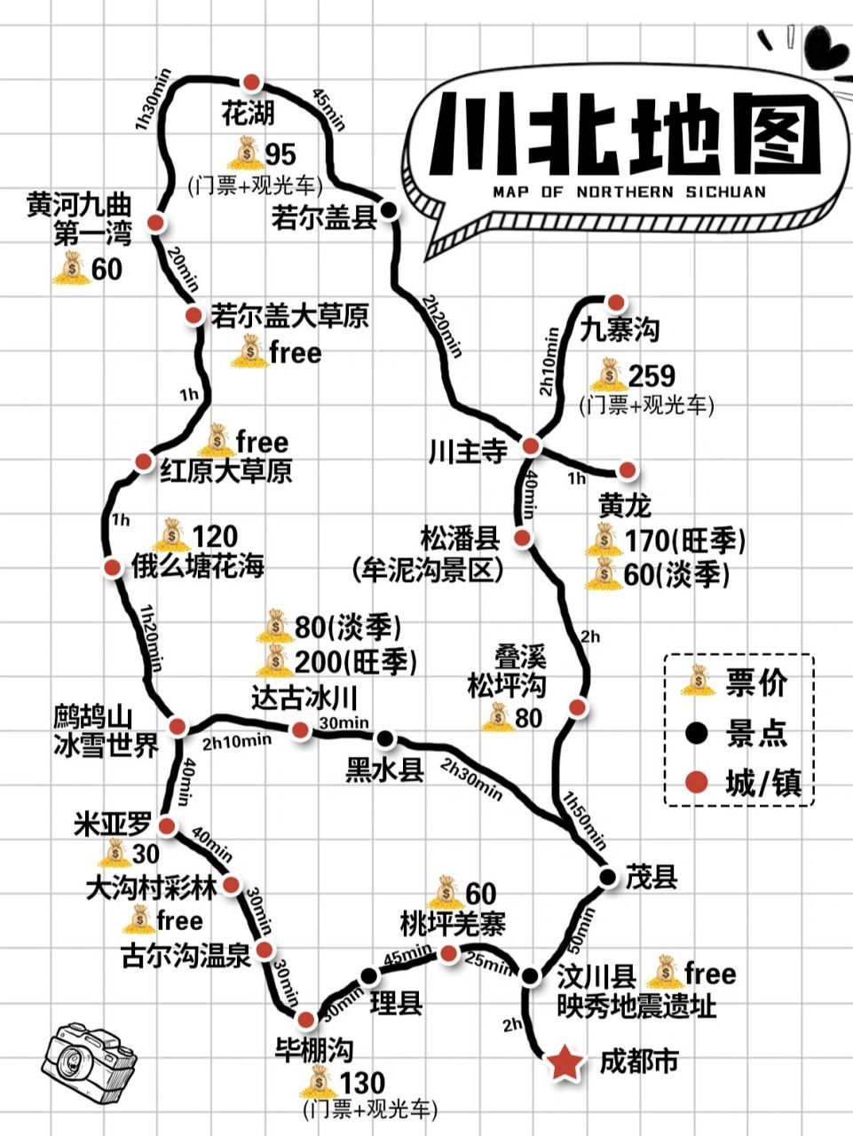 达古冰川旅游线路图图片