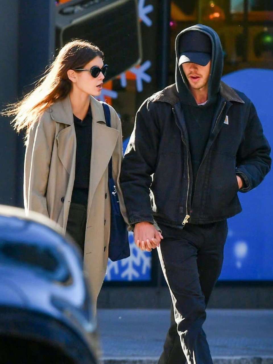 超模星二代开开kaia gerber 和男友奥斯汀austin butler 这两天在纽约