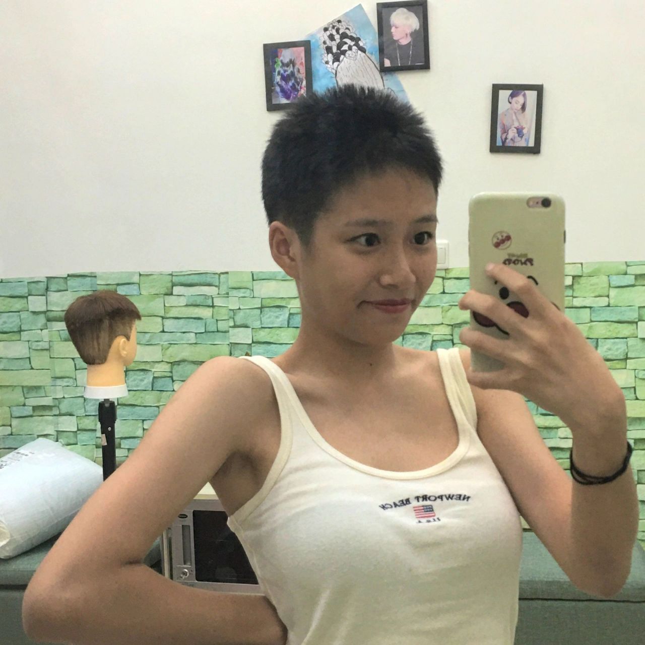 高三超适合女生剪寸头!