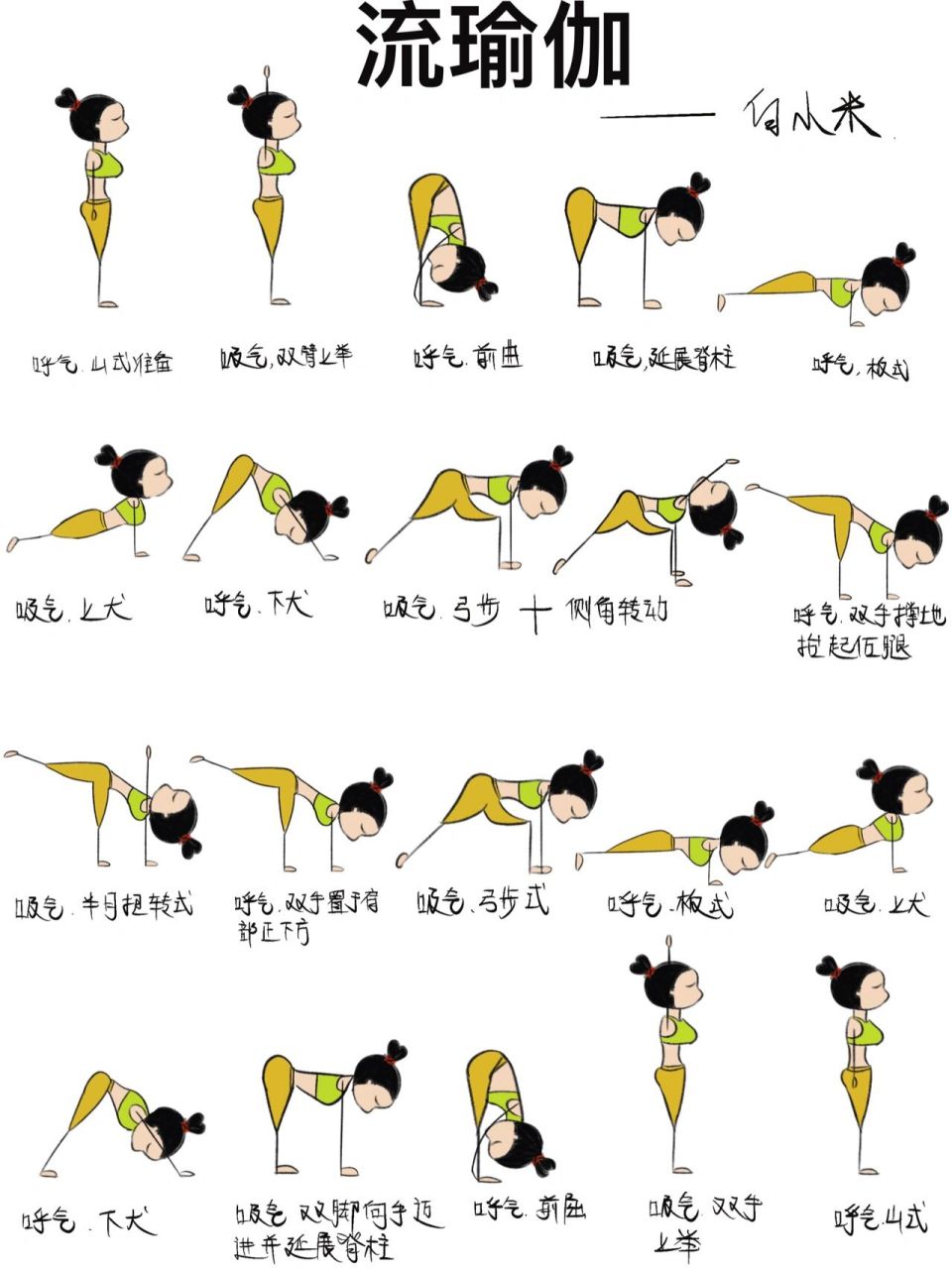 瑜伽动作十二式图解图片