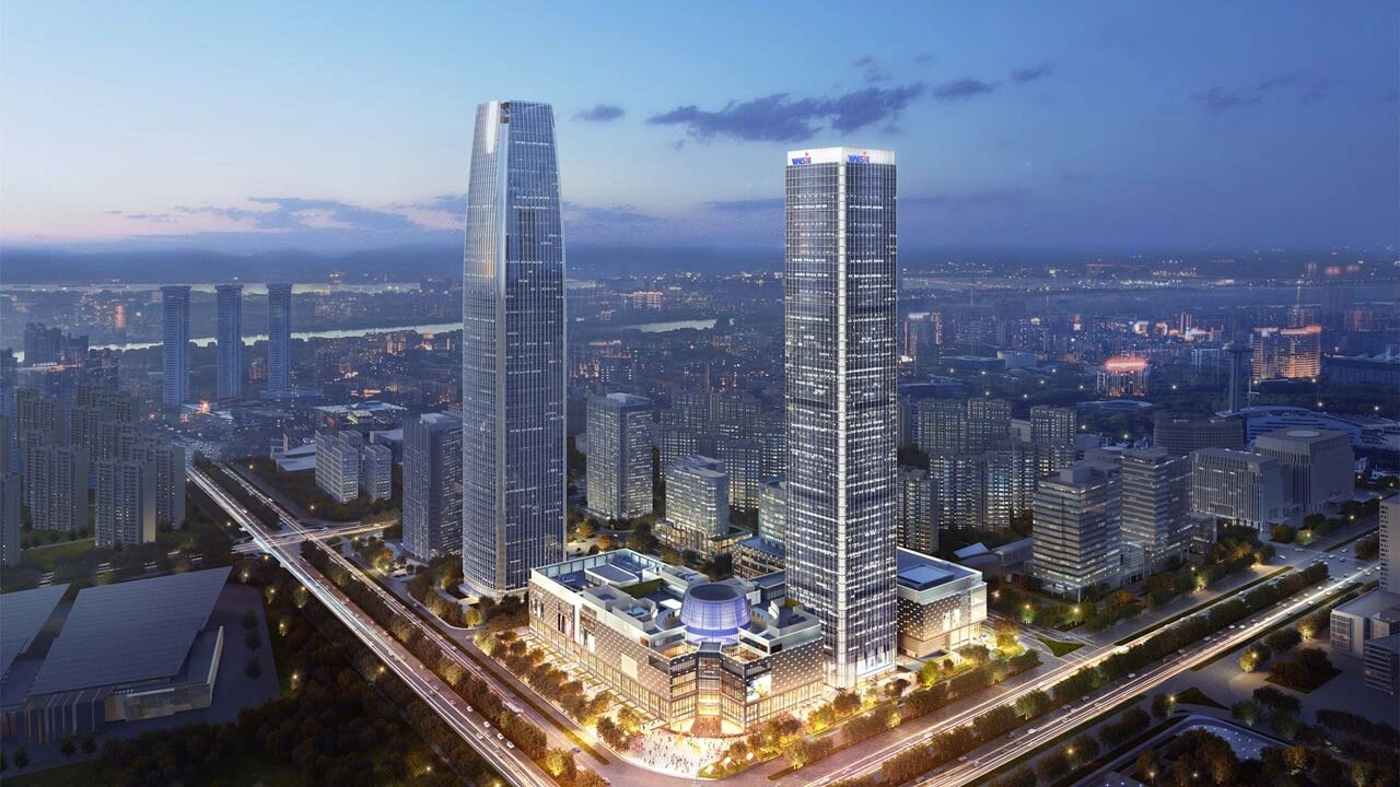 华新城t1南京首家leed&well双金认证 核心特色: 河西cbd黄金十字路口