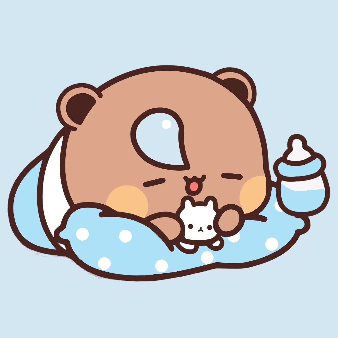 一二布布睡觉觉头像(2) 难得的周末时间应该做什么呢?