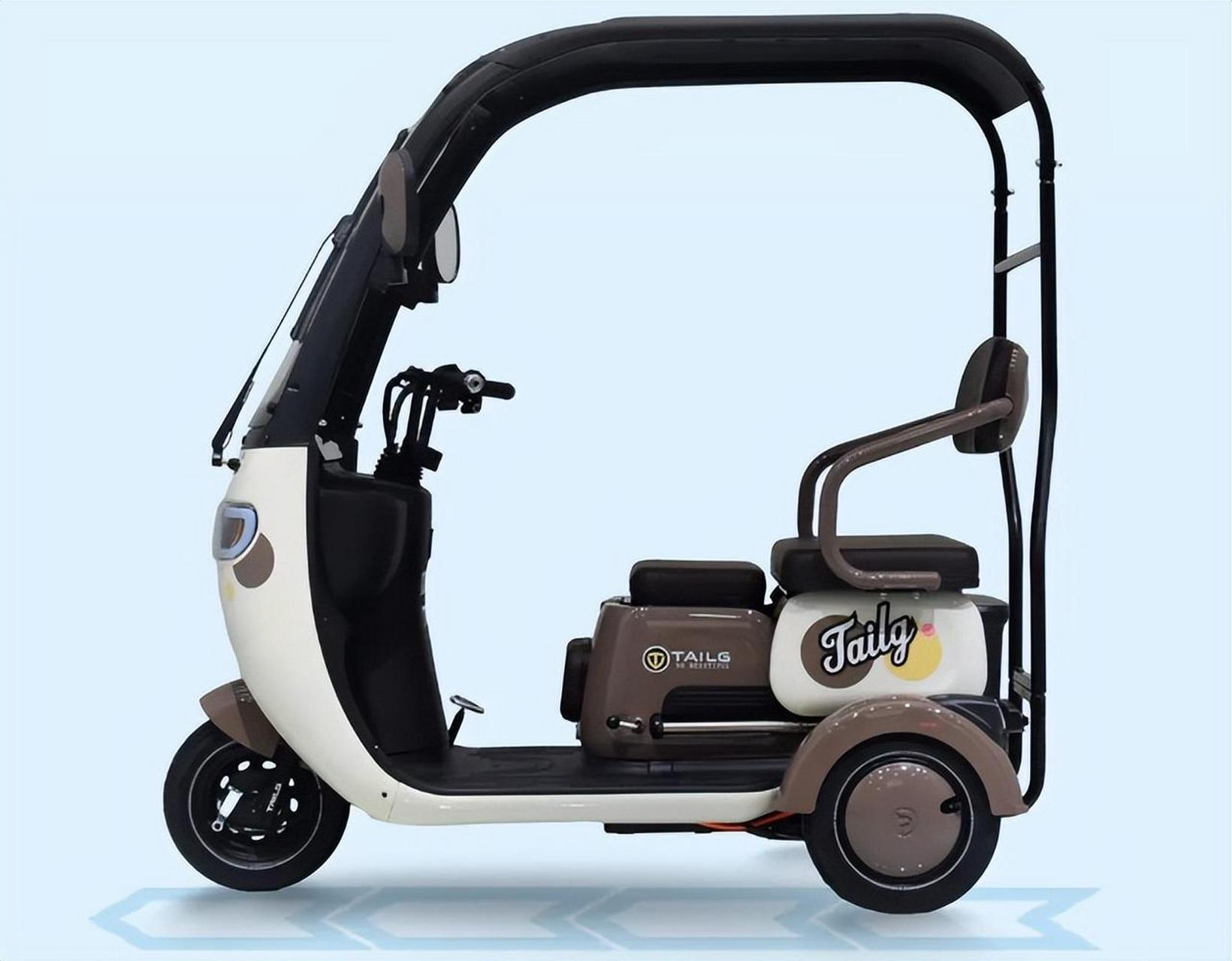 台铃发布第2代休闲电动三轮车,标配雨篷,多种骑行模式,防溜坡 台铃 x4