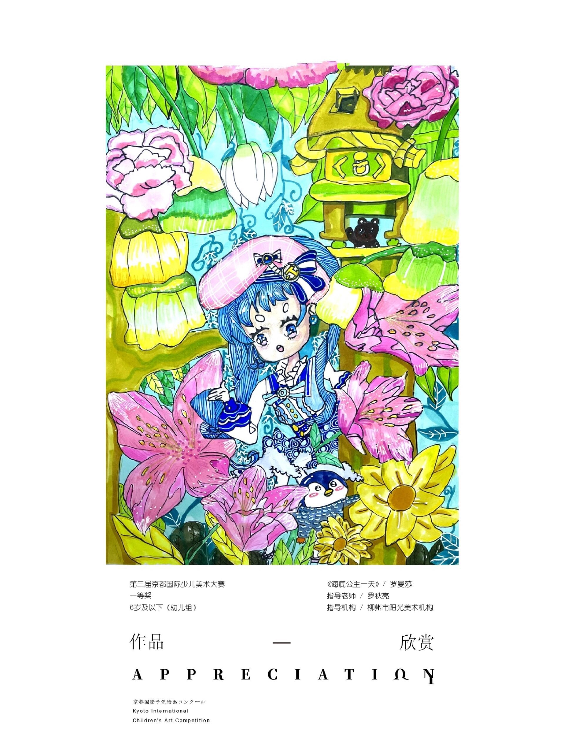 京都国际少儿美术大赛一等奖作品分享!