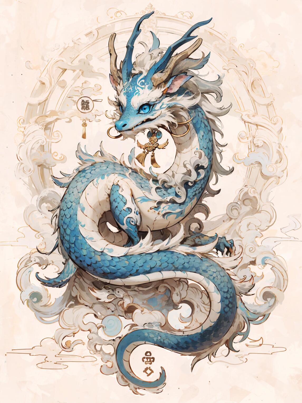 龙年ip# #十二生肖# #十二生肖插画# #属龙# #国潮# #国风# #拟人