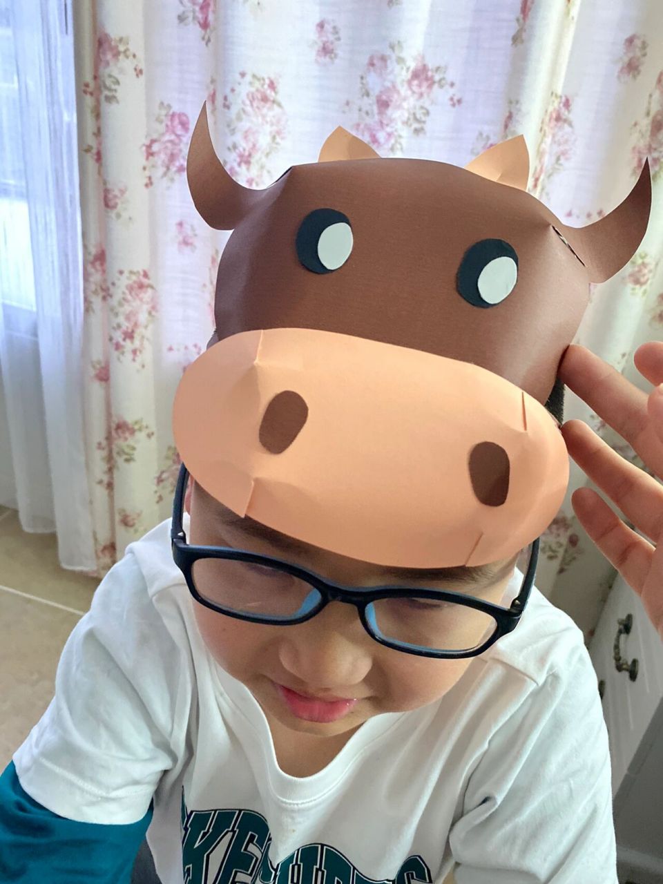 《小壁虎借尾巴》头饰 牛伯伯头饰,立体剪裁