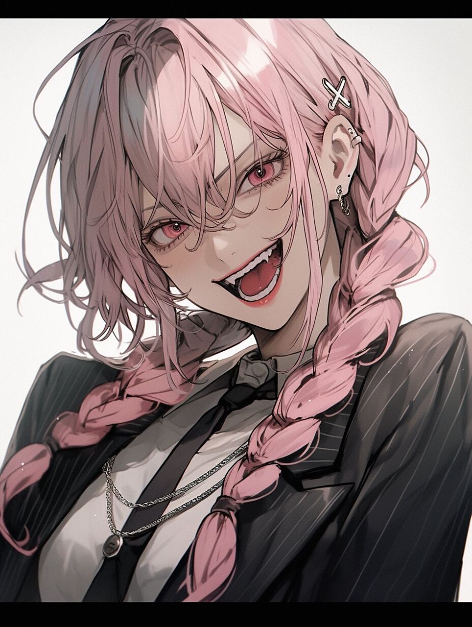 头像丨粉毛,疯批,虎牙,西装,美人 #02