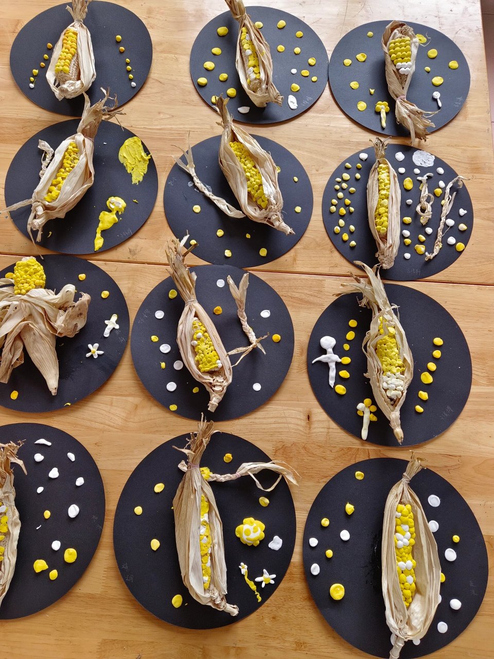 玉米皮手工 自然美育之玉米皮创意画