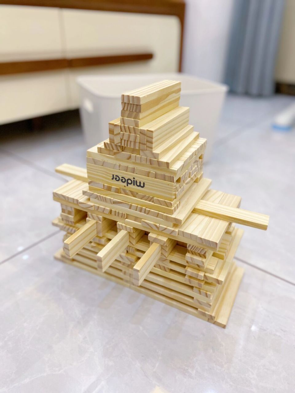 阿基米德积木|地面堡垒(多角度) 嘟嘟说他拼的是地面堡垒 嗯～他说是