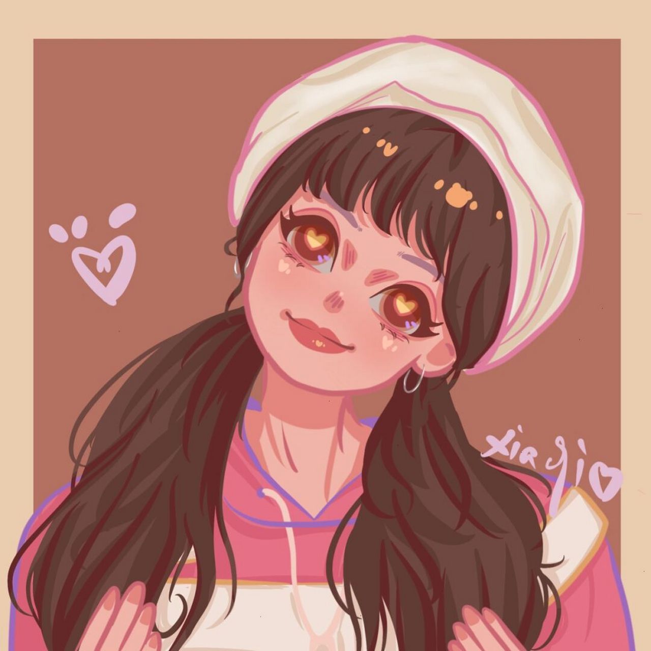 宋雨琦小姐姐|无偿头像 我的照片下雪啦 #卡通头像# #手绘头像约稿