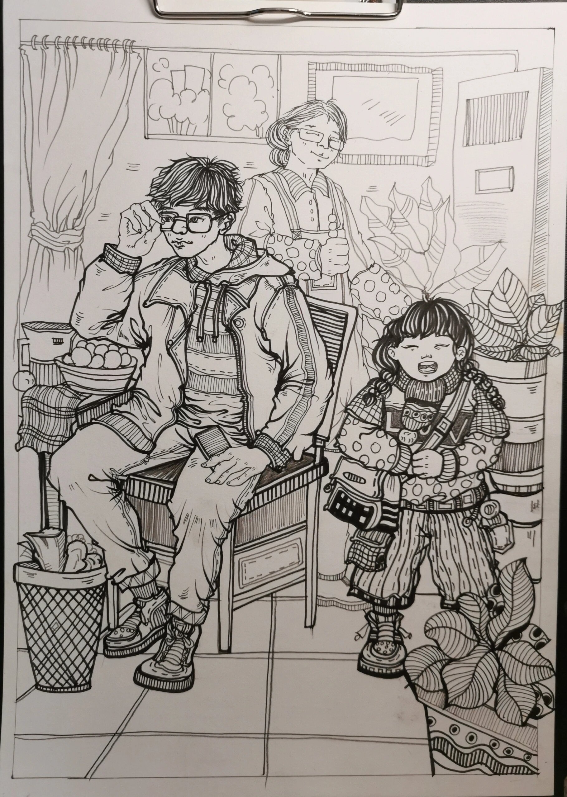 河北大学艺术设计考研 一些装饰画速写