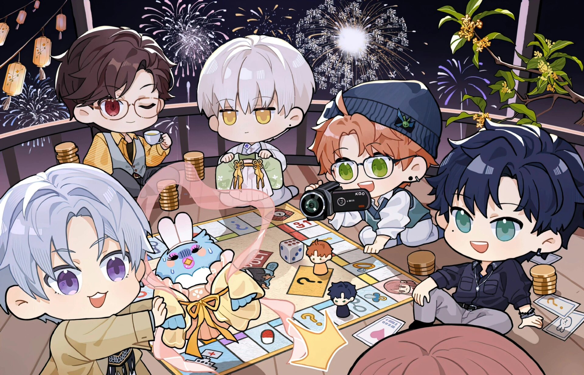 q版光与夜之恋太适合做ipad壁纸了! 壁纸在后面自取哦!