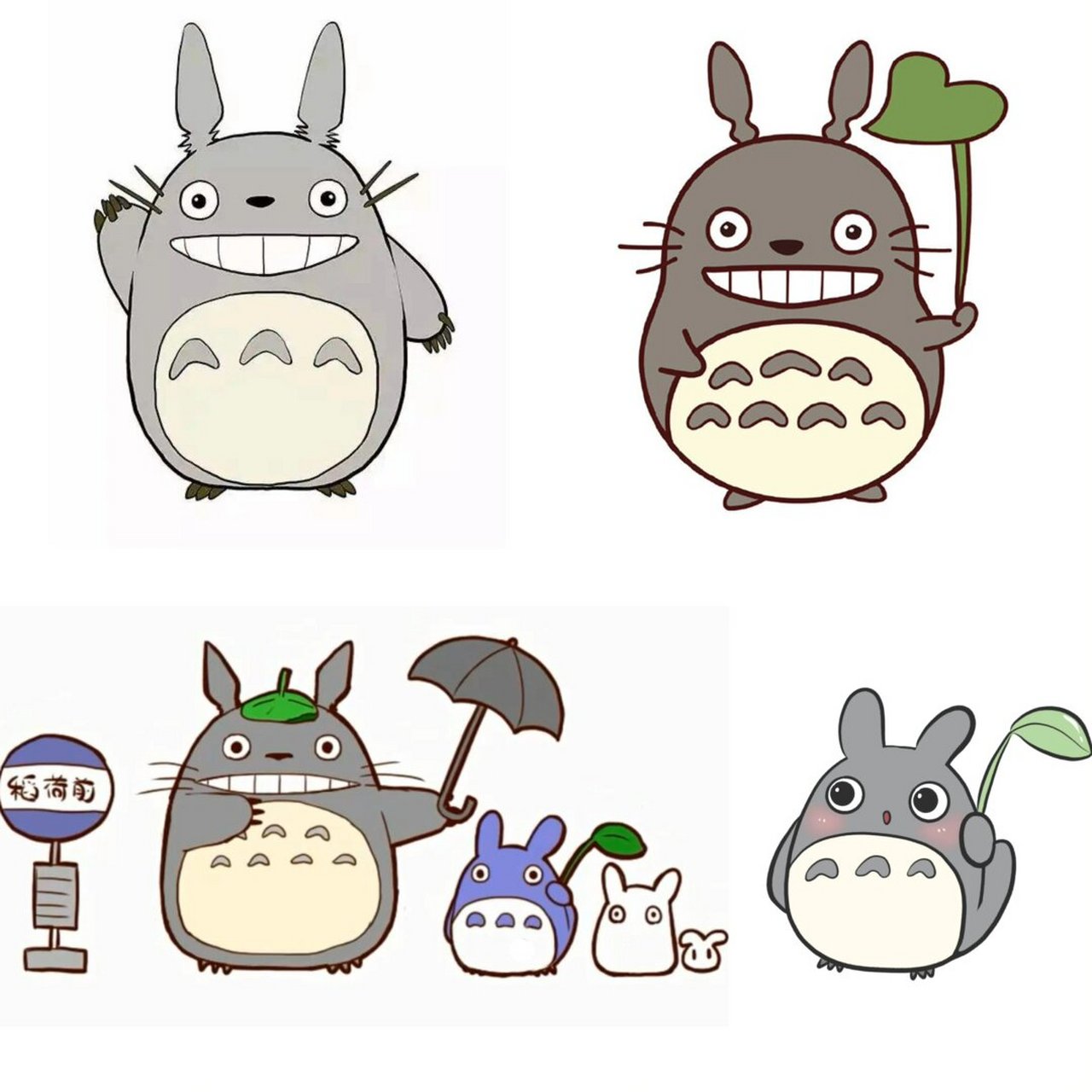 【简笔画】龙猫,宫崎骏龙猫