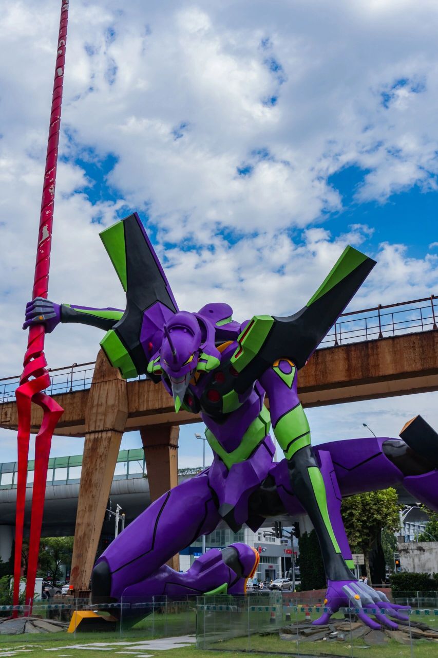 上海eva初号机实物简直不要太震撼!