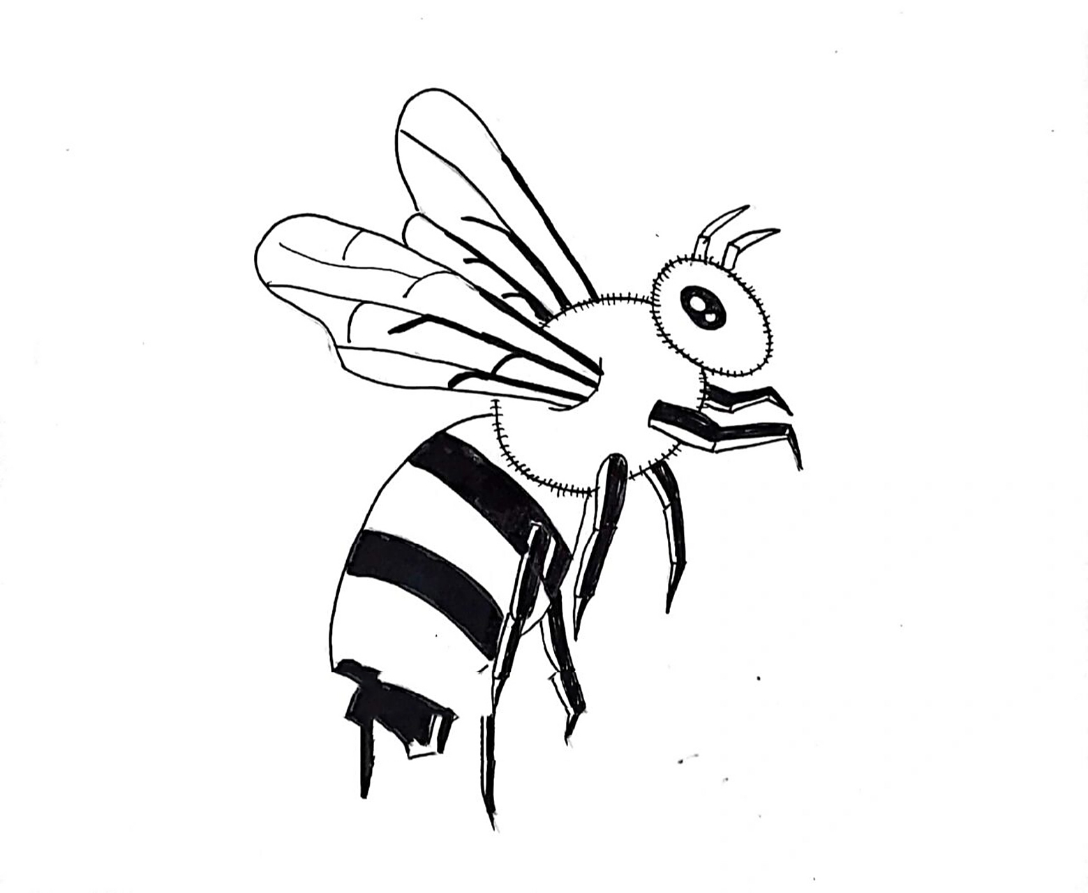 蜜蜂 简笔画 儿童创意画