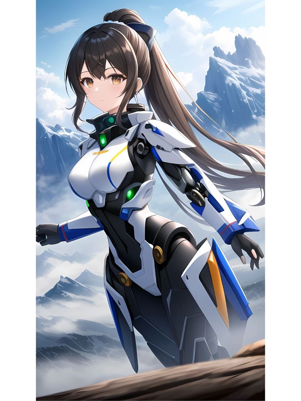 二次元机甲美少女| ai绘画