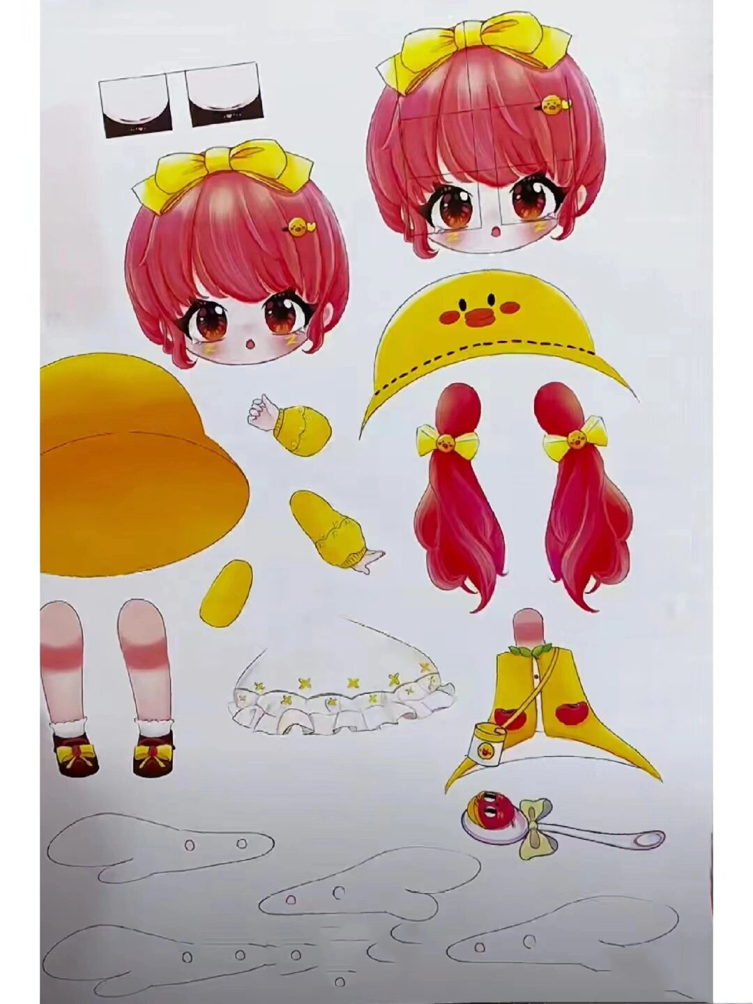 可动纸片人图纸