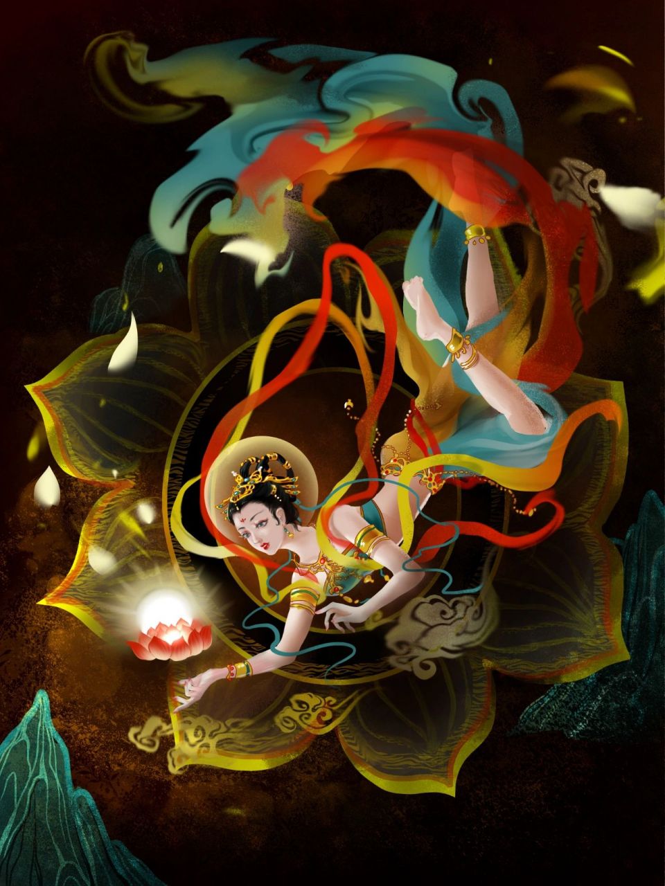 95遇见飞天丨敦煌插画精选 99敦煌是奇迹的符号.