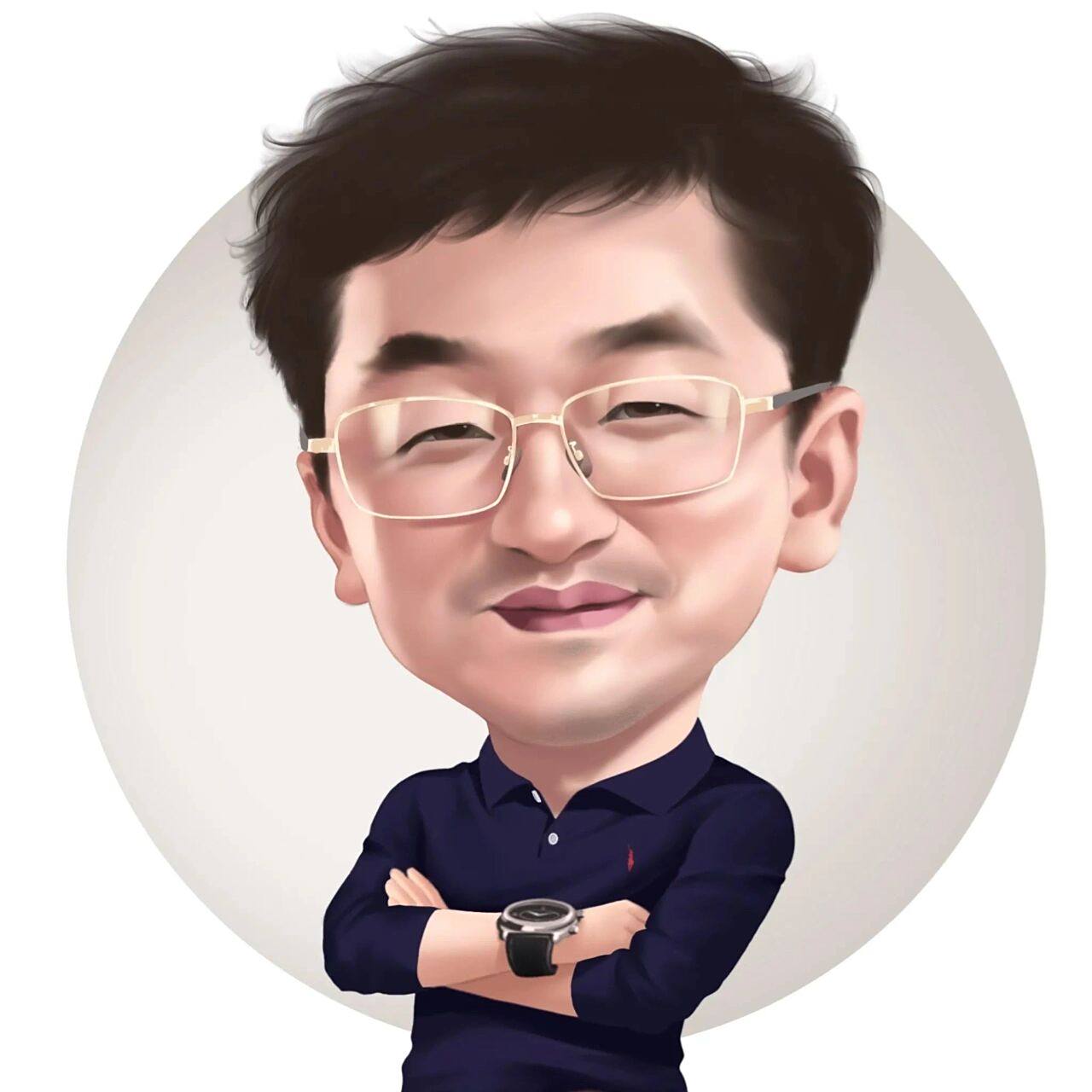 夸张幽默有内涵,换吗 画的这组中年大叔真人手绘大头漫画头像,3d立体