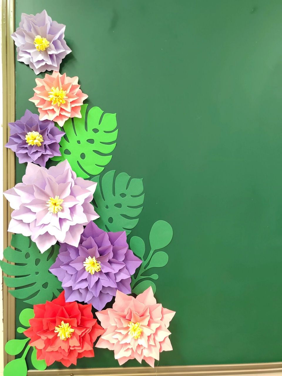 黑板报|边框 花边 素材 春天 鲜花 小学